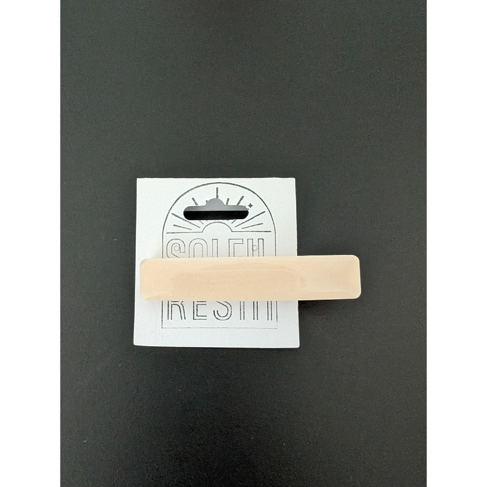 Soft Peach Hair Clip (2.5")